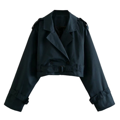 Laureen - Urbanstyle Kurzer Trenchcoat