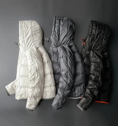Steppjacke mit Kapuze und Kontrastfutter - Mark