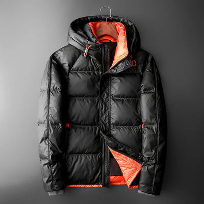 Steppjacke mit Kapuze und Kontrastfutter - Mark