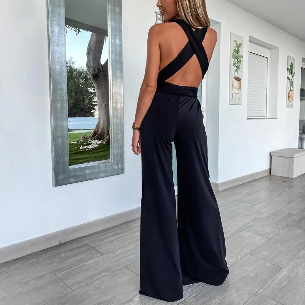 Sophia - Eleganter Jumpsuit mit Kreuzrücken