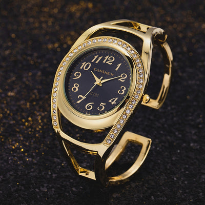 Cansnow Vintage Armreif Uhr
