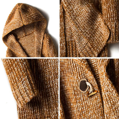Herren-Kapuzenstrickjacke - Marlow