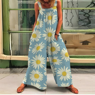 Koumi Geblümte Latzhose für Frauen