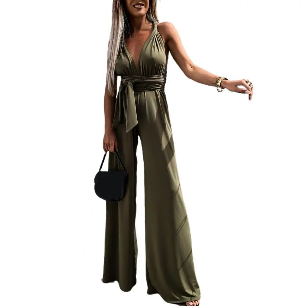 Sophia - Eleganter Jumpsuit mit Kreuzrücken