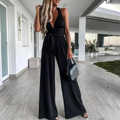 Sophia - Eleganter Jumpsuit mit Kreuzrücken