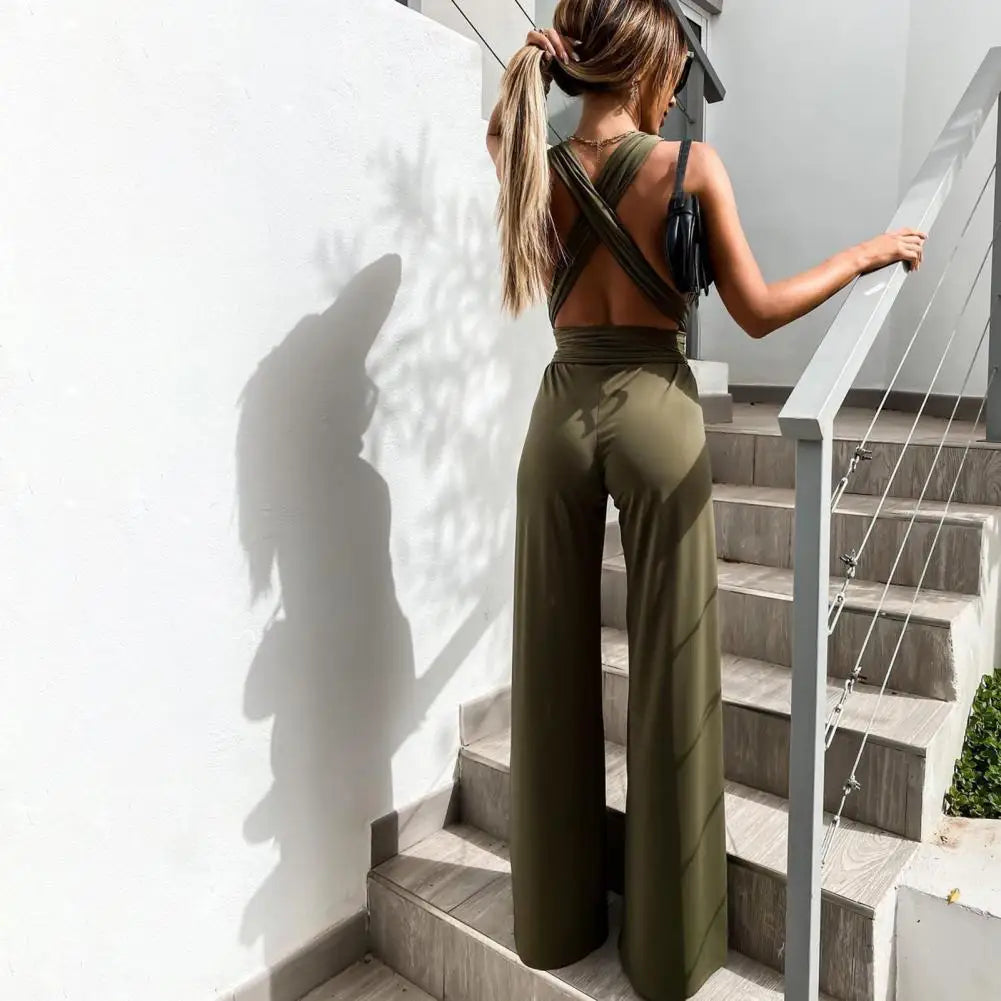 Sophia - Eleganter Jumpsuit mit Kreuzrücken