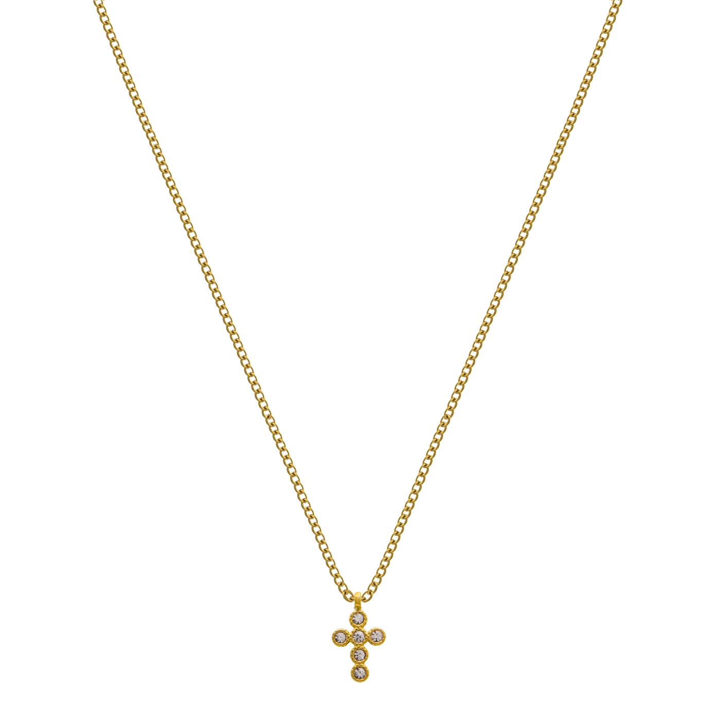Mini Cross 14K Vergoldet