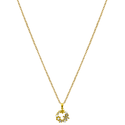 Flower Wreath Kette 18K Vergoldet