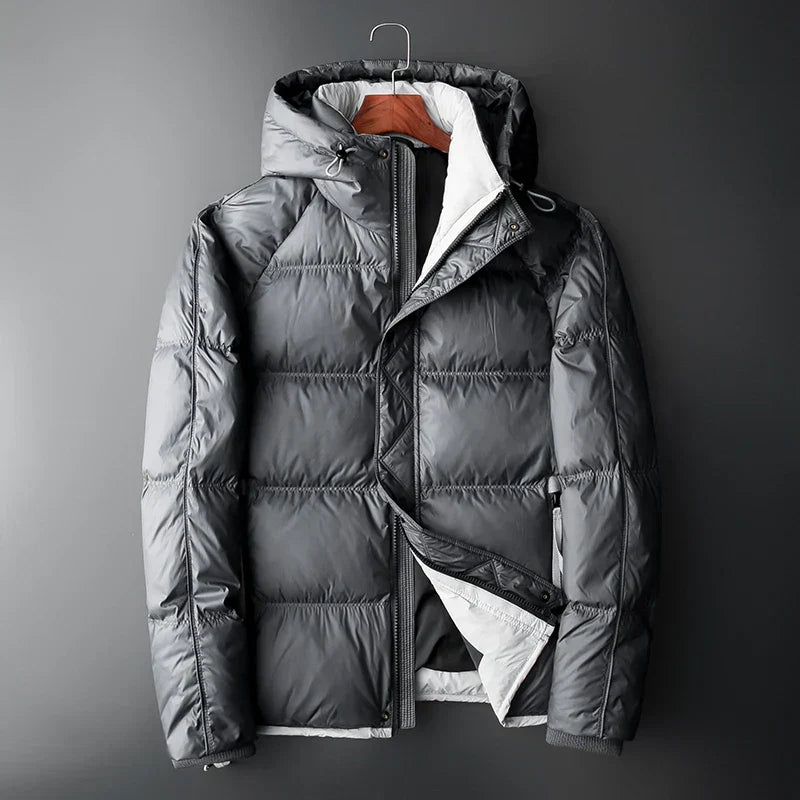 Steppjacke mit Kapuze und Kontrastfutter - Mark