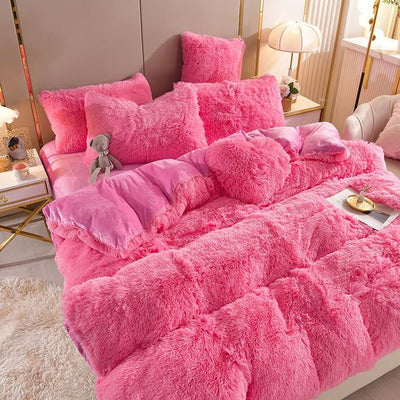 LuxLaken - 5-in-1-Bettwäsche-Set + kostenloses Herz-Kissen