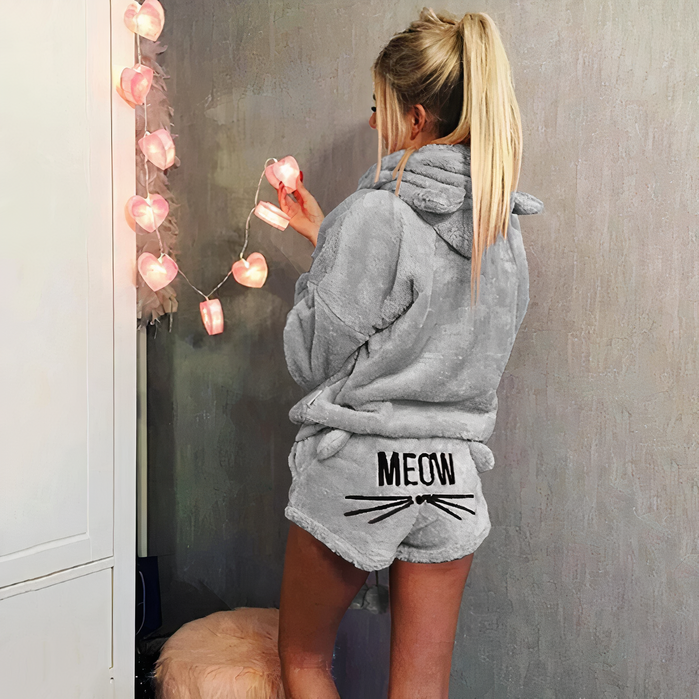 JASMINE - Niedliches Pyjama-Top und Short-Set