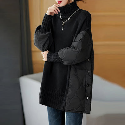 KALLIE - Eleganter gesteppter Pullover