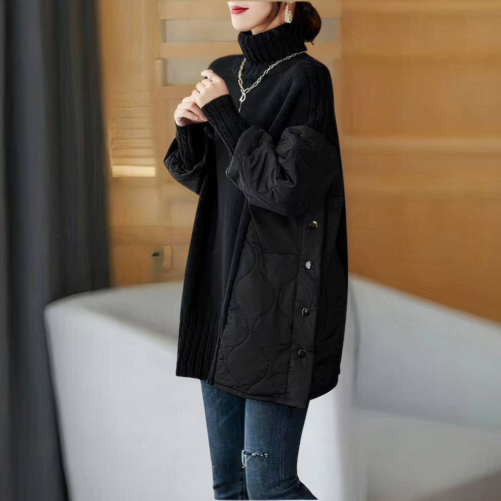KALLIE - Eleganter gesteppter Pullover