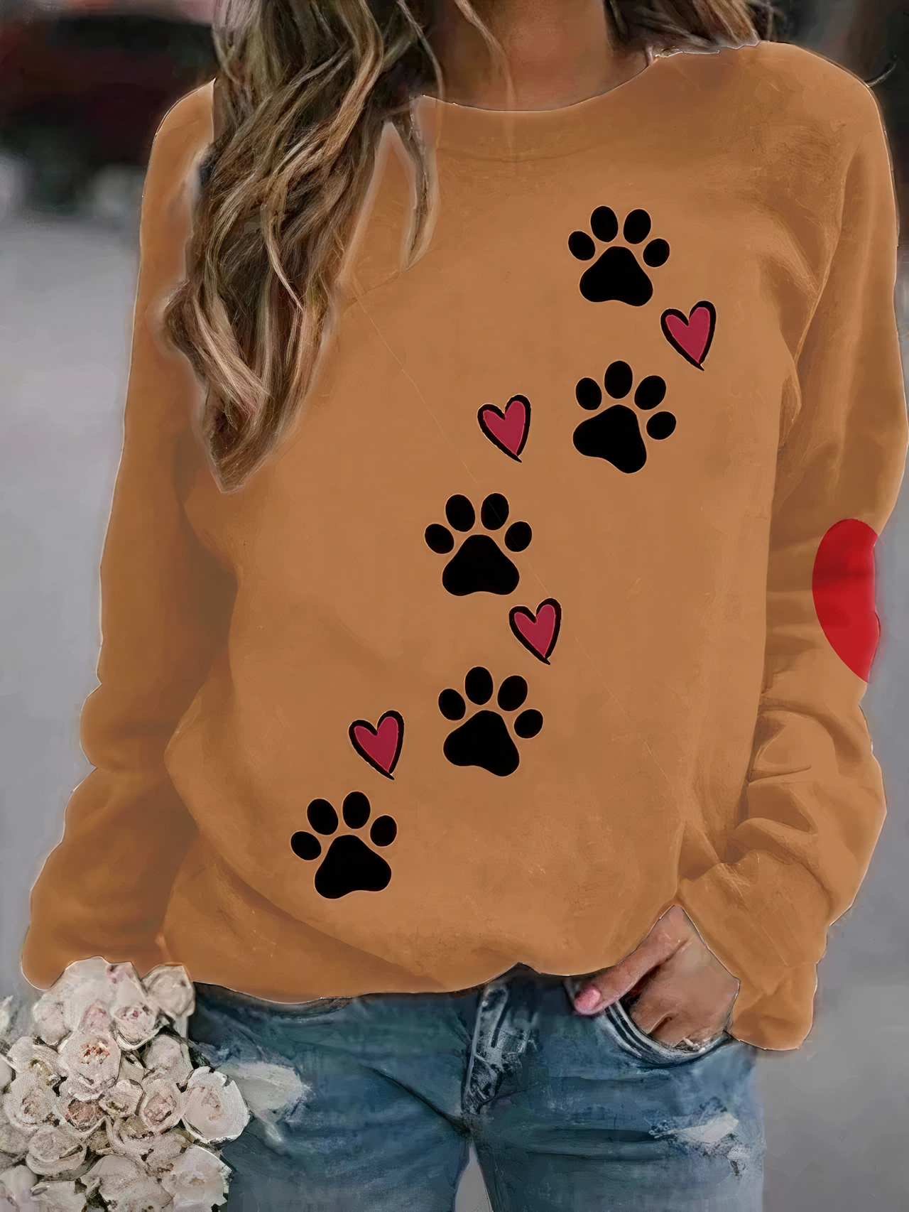 KATE - Hunde-Pullover mit Pfotenaufdruck