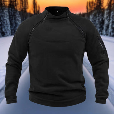 Chris - Doppellagiges warmes Polarfleece Winter Herren Sweatshirt