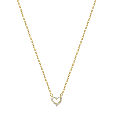 Cupido Heart Kette 14K Vergoldet
