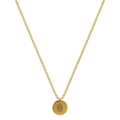 Coin Kette Fingerabdruck