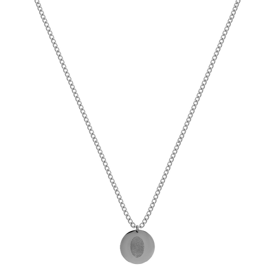 Coin Kette Fingerabdruck