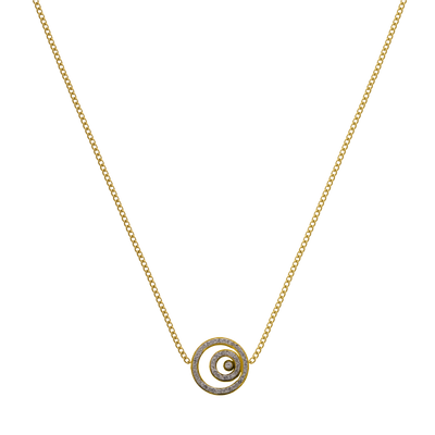 Neverending Circle Kette 14K Vergoldet