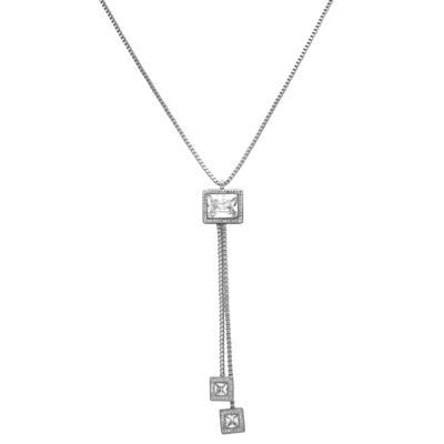 Square Dangle Mirror Kette 18K Vergoldet