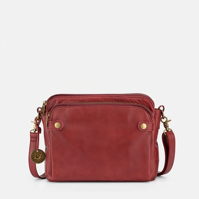 LAILA - Dreilagige Crossbody-Tasche aus Leder