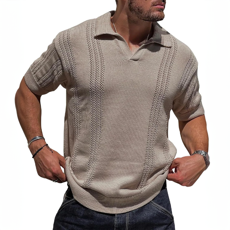 Pierre - Gewebtes Poloshirt