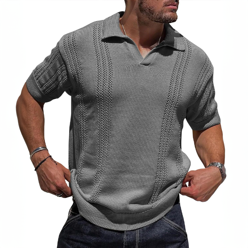 Pierre - Gewebtes Poloshirt
