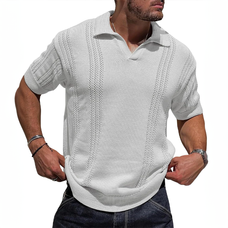 Pierre - Gewebtes Poloshirt
