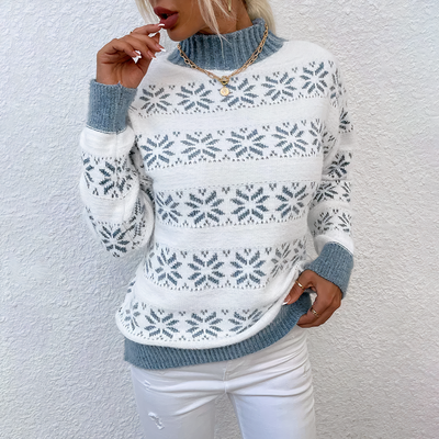 LIEVE - Pullover mit gestrickter Schneeflocke