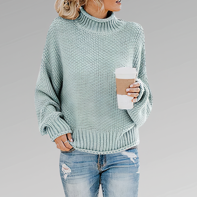 LORRAINE - Strickpullover mit hohem Kragen
