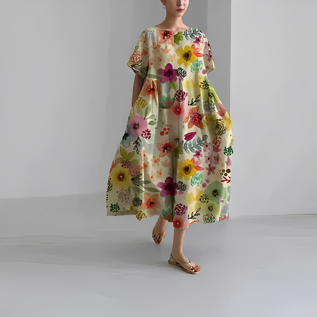 Katarina – Boho-Blumenkleid für einen stilvollen Auftritt