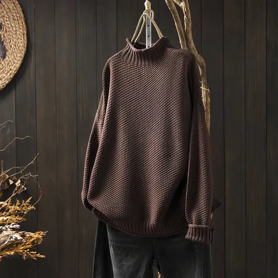 MILANA - Vintage-Rollkragenpullover