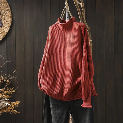 MILANA - Vintage-Rollkragenpullover