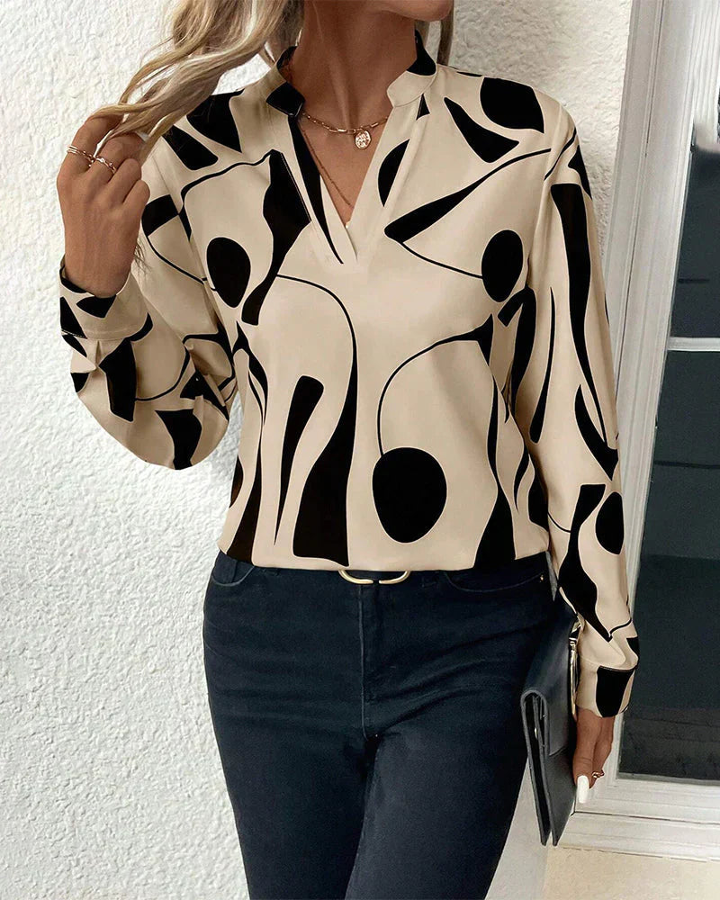 Clara Bedruckte Bluse Damen – Schick und Elegant