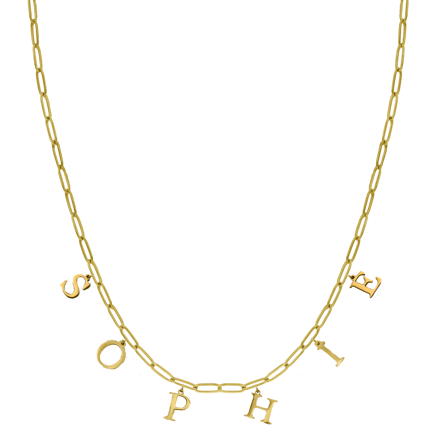 Mini Grace Classic Name Kette 14K Vergoldet