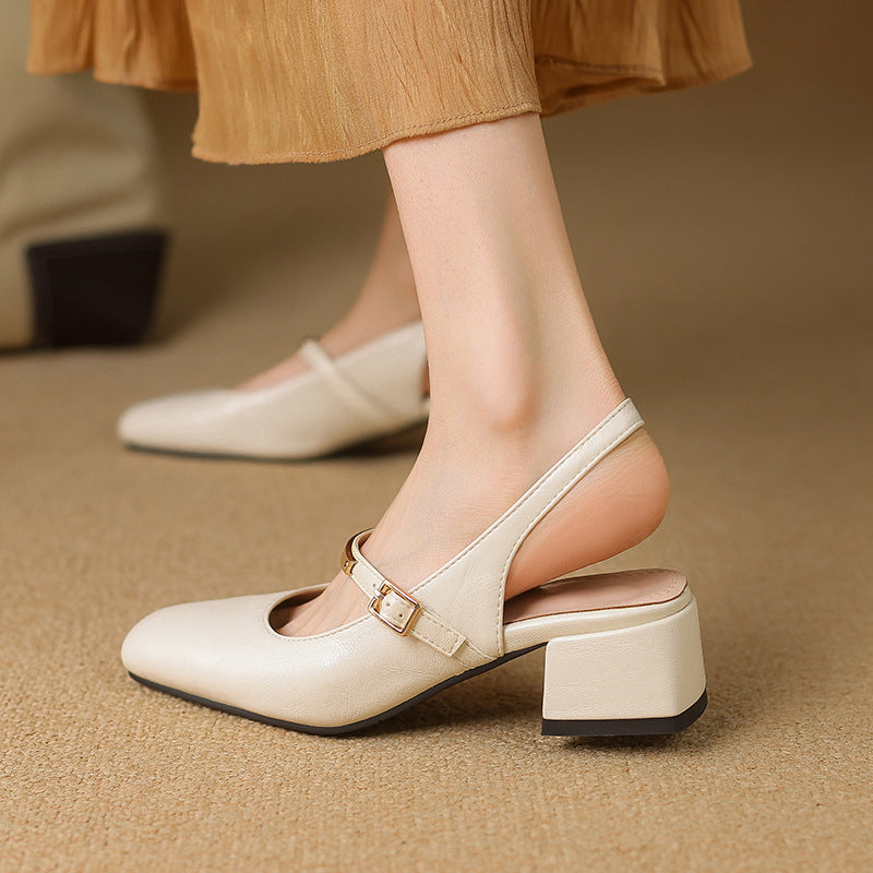 Klassische Damen Mary Jane Dirndl Schuhe mit Blockabsatz - Liselotte