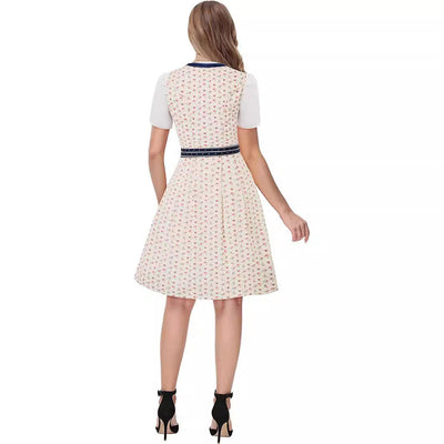 Damen Blau Oktoberfest Dirndl Kleid - Annemarie