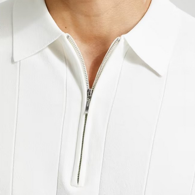 Preston Gestricktes Poloshirt mit Stickerei