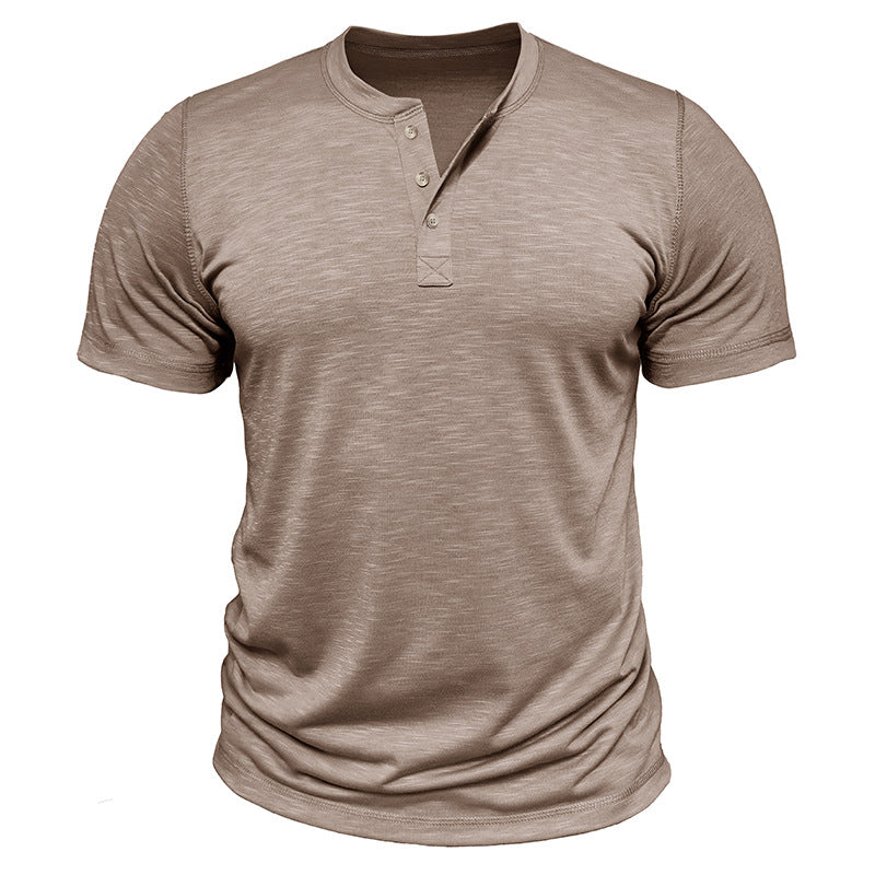 Klassisches Slub Classic Kurzarm T-Shirt