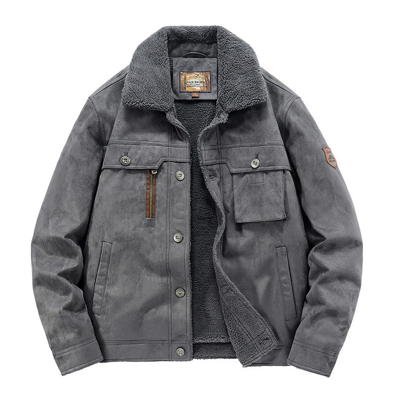 Herren-Trucker-Jacke mit Sherpa-Futter - Tavian