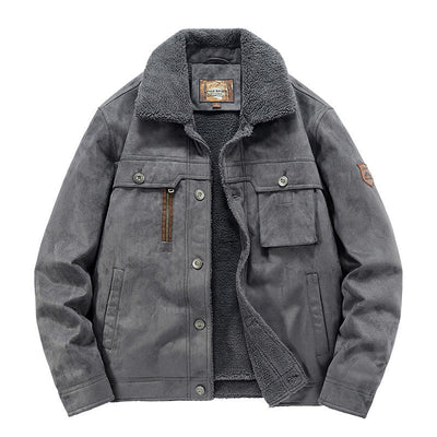 Herren-Trucker-Jacke mit Sherpa-Futter - Tavian
