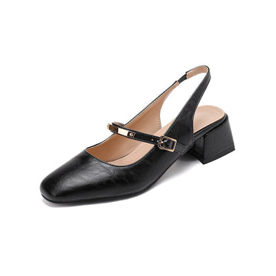 Klassische Damen Mary Jane Dirndl Schuhe mit Blockabsatz - Liselotte