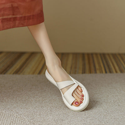 Malvina - Plateausandalen mit offener Spitze