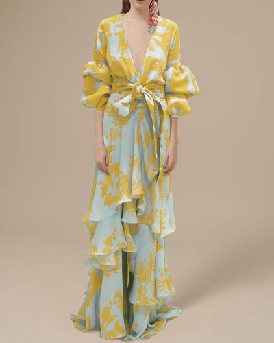 Alexa - Festliches Kleid aus bedrucktem Chiffon