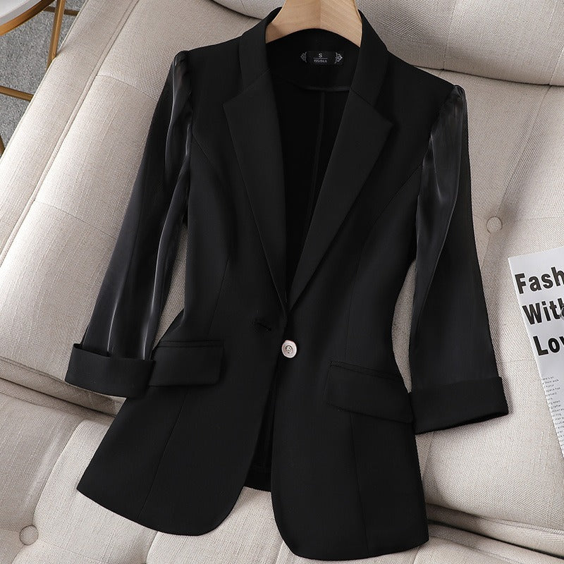 Blazer aus veganem Leder - Olivia