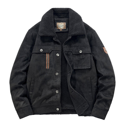 Herren-Trucker-Jacke mit Sherpa-Futter - Tavian