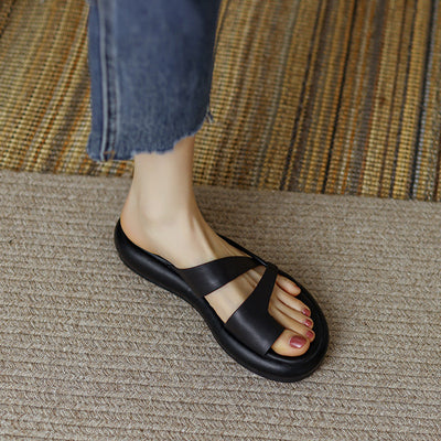 Malvina - Plateausandalen mit offener Spitze
