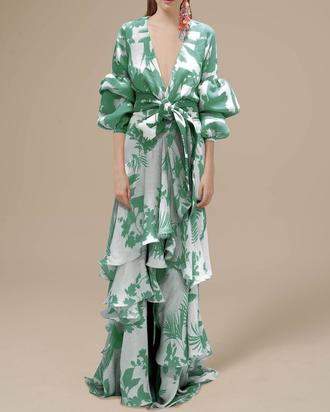Alexa - Festliches Kleid aus bedrucktem Chiffon