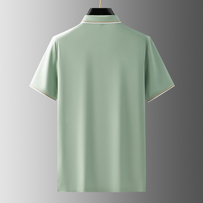 Ceran - Ungeknüpftes Poloshirt aus Seide