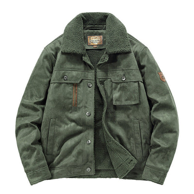 Herren-Trucker-Jacke mit Sherpa-Futter - Tavian